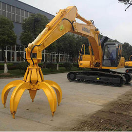 Chiny Orange peel grab bucket excavator rotating hydraulic grab dostawca