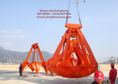 Chiny Mechanical Tools Orange Peel Mineral Powder Grapples / Grabs For Bulk Cargo Loading dostawca