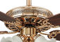 Electroplated Rose Gold Modern Ceiling Fan Light Fixtures with Iron , Acrylic dostawca