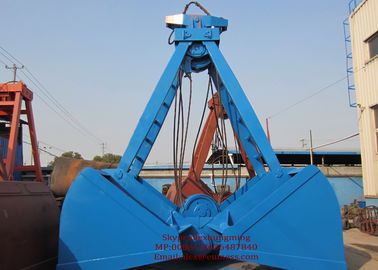 Chiny Low Noise and Safety Mechanical Clamshell Grab Bucket , Four Ropes Grapple 10m³ dostawca
