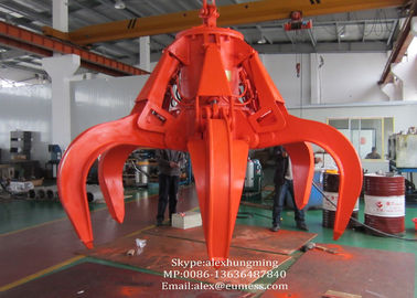 Chiny 10T Electro Hydraulic Orange Peel Crane Grabs For Steel Scrap High Efficiency dostawca