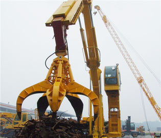 Chiny 1.25m³  Excavator Grab Attachment Orange Peel Excavator Grab Bucket for Loading Steel Scrap dostawca